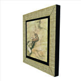 Eskiz çizim (Leonardo Da Vinci) Baskılı MDF  Magnet(KRG-140)