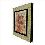 Otoportre (Leonardo Da Vinci, 1512) Baskılı MDF  Magnet(KRG-142)