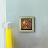 Kadın Başı Eskizi (Leonardo Da Vinci, 1508) Baskılı MDF  Magnet(KRG-143)