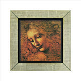 Kadın Başı Eskizi (Leonardo Da Vinci, 1508) Baskılı MDF  Magnet(KRG-143)