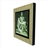 Pietà (Michelangelo, 1498) Baskılı MDF  Magnet(KRG-144)