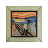 Çığlık (Edvard Munch, 1893) Baskılı MDF  Magnet(KRG-168)