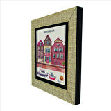 Amsterdam Görseli Baskılı MDF  Magnet(KRG-018)Buzdolabı Süsü