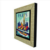 Paris Baskılı MDF  Magnet(KRG-002)Buzdolabı Süsü