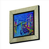 Venedik Görseli Baskılı MDF  Magnet(KRG-049)Buzdolabı Süsü