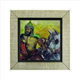 Selahaddin Eyyubi Tasviri Baskılı MDF  Magnet(KRG-086)Buzdolabı Süsü