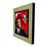 Atatürk Baskılı MDF  Magnet(KRT-100)Buzdolabı Süsü