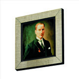 Atatürk Baskılı MDF  Magnet(KRT-101)Buzdolabı Süsü