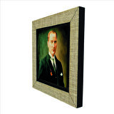 Atatürk Baskılı MDF  Magnet(KRT-101)Buzdolabı Süsü