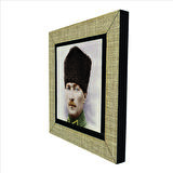 Atatürk Baskılı MDF  Magnet(KRT-103)Buzdolabı Süsü