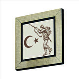 Kurtuluş Savaşı Sembolik Baskılı MDF  Magnet(KRT-107)Buzdolabı Süsü