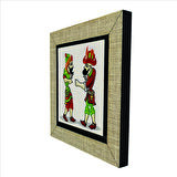 Hacivat ile Karagöz  Baskılı MDF  Magnet(KRT-114)Buzdolabı Süsü
