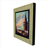 Galata Kulesi  Baskılı MDF  Magnet(KRT-022)Buzdolabı Süsü