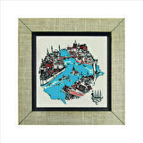 İstanbul Boğazı ve Haliç Baskılı MDF  Magnet(KRT-031)