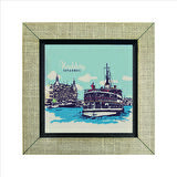 Kadıköy Vapuru Baskılı MDF  Magnet(KRT-035)