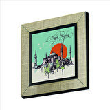 Ayasofya Camii  Baskılı MDF  Magnet(KRT-004)Buzdolabı Süsü