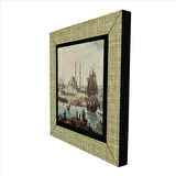 Eminönü Yeni Camii (Çizim, Osmanlı Dönemi) Baskılı MDF  Magnet(KRT-040)Buzdolabı Süsü