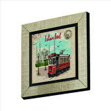 Nostaljik Tramvay  Baskılı MDF  Magnet(KRT-044)
