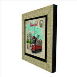 Nostaljik Tramvay  Baskılı MDF  Magnet(KRT-044)