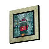 Nostaljik Tramvay  Baskılı MDF  Magnet(KRT-048)