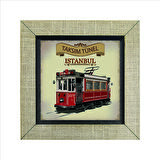 Nostaljik Tramvay  Baskılı MDF  Magnet(KRT-049)Buzdolabı Süsü