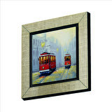 Nostaljik Tramvay  Baskılı MDF  Magnet(KRT-050)Buzdolabı Süsü