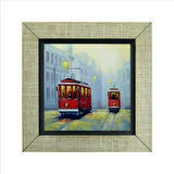 Nostaljik Tramvay  Baskılı MDF  Magnet(KRT-050)Buzdolabı Süsü