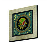 Osmanlı Arması  Baskılı MDF  Magnet(KRT-086)