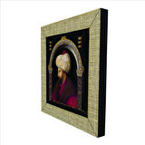 Fatih Sultan Mehmet (Gentile Bellini çizimi,1480)  Baskılı MDF  Magnet(KRT-088)
