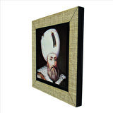 Kanuni Sultan Süleyman (Portre çizim,1560’) Baskılı MDF  Magnet(KRT-092)