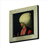 Kanuni Sultan Süleyman (Tiziano Vecellio çizimi,1530’lar) Baskılı MDF  Magnet(KRT-093)Buzdolabı Süsü