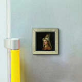 Hürrem Sultan (Portre çizim) Baskılı MDF  Magnet(KRT-094)Buzdolabı Süsü