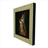 Hürrem Sultan (Portre çizim) Baskılı MDF  Magnet(KRT-094)Buzdolabı Süsü