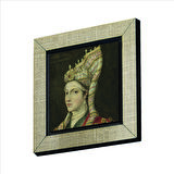 Hürrem Sultan (Portre çizim, Titian) Baskılı MDF  Magnet(KRT-095)Buzdolabı Süsü