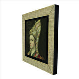 Hürrem Sultan (Portre çizim, Titian) Baskılı MDF  Magnet(KRT-095)Buzdolabı Süsü