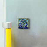 Çini Desen Baskılı Doğaltaş  Magnet(KD-012)Buzdolabı Süsü