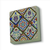 Çini Desen Baskılı Doğaltaş  Magnet(KD-027)Buzdolabı Süsü