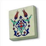 Lale Desen Baskılı Doğaltaş  Magnet(KD-040)Buzdolabı Süsü