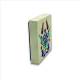 Lale Desen Baskılı Doğaltaş  Magnet(KD-040)Buzdolabı Süsü