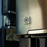 İznik Çini Desen Baskılı Doğaltaş  Magnet(KD-041)Buzdolabı Süsü