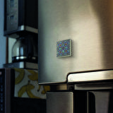 Çini Desen Baskılı Doğaltaş  Magnet(KD-050)Buzdolabı Süsü