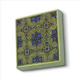 Cuma Cami Çinisi (İran) Baskılı Doğaltaş  Magnet(KD-061)Buzdolabı Süsü