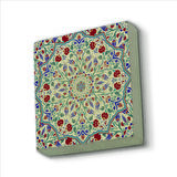 Osmanlı Çini Deseni Baskılı Doğaltaş  Magnet(KD-070)Buzdolabı Süsü