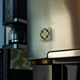 İtalyan Deseni Baskılı Doğaltaş  Magnet(KD-079)Buzdolabı Süsü
