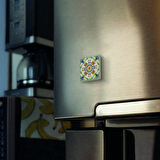 İtalyan Deseni Baskılı Doğaltaş  Magnet(KD-080)Buzdolabı Süsü