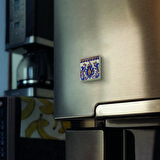 İtalyan Deseni Baskılı Doğaltaş  Magnet(KD-084)Buzdolabı Süsü