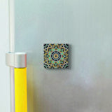 Çini Desen Baskılı Doğaltaş  Magnet(KD-009)Buzdolabı Süsü