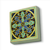 Çini Desen Baskılı Doğaltaş  Magnet(KD-020)Buzdolabı Süsü