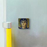 Meryem Görseli Baskılı Doğaltaş  Magnet(KRG-100)