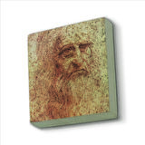Otoportre (Leonardo Da Vinci, 1512) Baskılı Doğaltaş  Magnet(KRG-142)